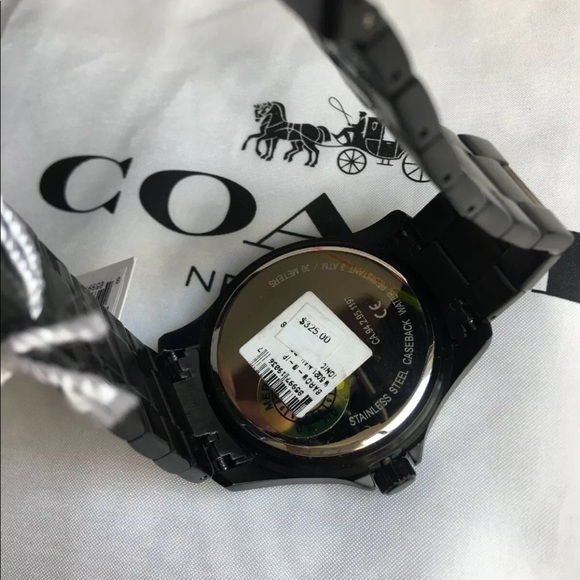 Coach Mens W5021 BARROW IONIZED PLATED  WATCH - Picture 4 of 8